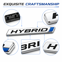 Badge de voiture en plastique ABS chromé, emblème automobile, lettrage 3D, logo personnalisé, plaque signalétique, adhésif 3M, imperméable, rouge, noir