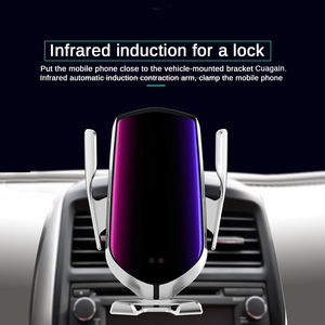 Hot Selling <strong>R1</strong> <strong>Smart</strong> <strong>Sensor</strong> Automatic Clamping 10W 15W Car Wireless Charger SCP &amp; PD Function Magnetic Phone Holder - Product Image 5