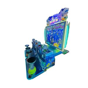 Grande machine de jeu vidéo d'arcade multi-joueurs à monnayeur pour centre de divertissement intérieur, avec jeu de pêche musicale sur le thème de l'océan - Product Image 4