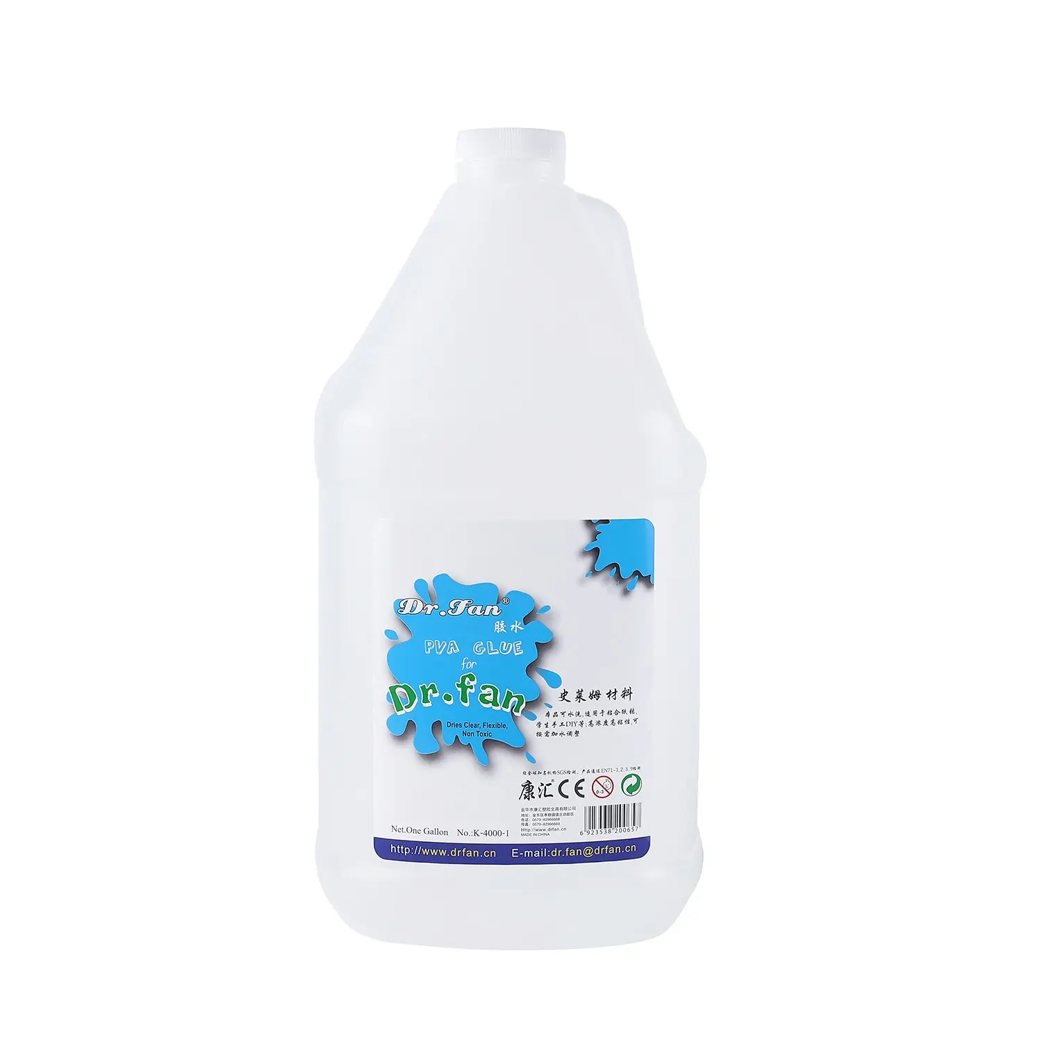 Dr.fan New Arrival 3.78L one gallon PVA liquid glue for slime Make Slime OEM Customized
