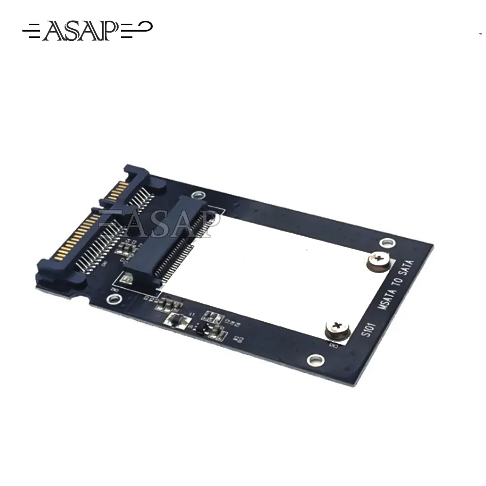 Computador Universal msata para 2.5 "SATA Padrão Mini SSD m 22-Pin Conversor SATA para SATA de 2.5 polegadas adaptador de Cartão