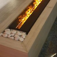 Cheminée électrique moderne de 750mm, design intérieur à vapeur d'eau 3D avec lumières LED à double ligne, matériau en acier