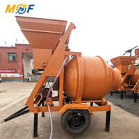 Malaxeur à ciment à tambour MHF haute stabilité JZC 400L 5,5KW, facile à déplacer, installation simple, dispositif de mélange de béton pour petits chantiers
