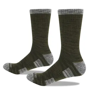 定制设计男装冬季厚垫工作羊毛棉保暖靴管工作袜