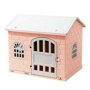 Dayanıklı su geçirmez yüksek kaliteli plastik montajı kolay açık plastik köpek kulübesi döşeme evcil hayvan kulubesi olmadan tuvalet - Product Image 3