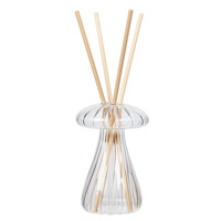 Vente en gros d'usine, flacons diffuseurs uniques en forme de champignon, luxe, verre borosilicate de haute qualité, flacon diffuseur vide pour aromathérapie