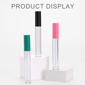Tubo de brillo labial de plástico PETG personalizado con logotipo, aplicador grande, patrón, para <span class=keywords><strong>pintalabios</strong></span>, bálsamo labial, crema para ojos, serigrafía - Product Image 3