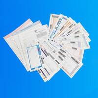 2 3 4 5 6 Plis Autocopiant Ncr Printing Invocie Forms Bill Computer Paper for Inventory Control Repair Shop Dot Matrix List Order