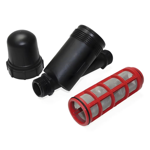 Filtro per Spruzzatore G1'' 3/4'' per Irrigazione a Goccia, Fontana da Giardino, <span class=keywords><strong>Rete</strong></span> Nera a 120 Maglie - Product Image 1