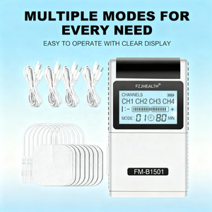 Electroestimulador Digital de 4 Canales para Alivio del Dolor por Neuropatía, Estimulación Muscular, Masajeador Corporal <span class=keywords><strong>TENS</strong></span> para Alivio del Dolor de Pies/Rodillas - Product Image 5