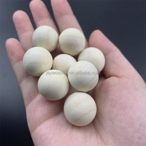 Fabbrica di legno artigianato giocattoli per bambini 6mm piccole sfere di legno 25mm rotonde 20cm naturale intaglio decorativo grandi sfere di legno per bambini - Product Image 6