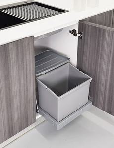 Gabinete de fregadero de cocina con puerta <span class=keywords><strong>Cubo</strong></span> de <span class=keywords><strong>basura</strong></span> integrado <span class=keywords><strong>Cubo</strong></span> de <span class=keywords><strong>basura</strong></span> de PP <span class=keywords><strong>estrecho</strong></span> oculto con tapa <span class=keywords><strong>Cubo</strong></span> de <span class=keywords><strong>basura</strong></span> extraíble para muebles de cocina - Product Image 4