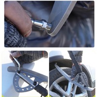 Barre coulissante de haute dureté pour réparation de bosses de voiture avec une variété de têtes de remplacement d'interface M8 outil de réparation d'ailes de pied de biche multi-angle