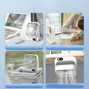 USB Mini Magnetic Smart Electric <b>Cooling</b> <b>Air</b> Conditioner Table <b>Fan</b> DC Portable USB <b>Fans</b> for Office Student Dormitory Bedside - Product Image 3