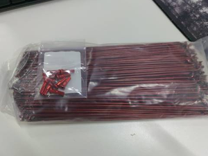 חישורי אופניים חדשים צבעוניים 14G מעוותים בצורת גל, מצופים כרום מגולוון, חישורי אופני הרים עם ניפל - Product Image 5