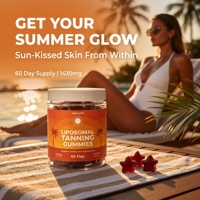 Complément de Gommes Bronzantes Liposomales 1430mg 11-en-1 pour une Peau Saine, une Pigmentation Éclatante et un Teint Radieux – Cure de 60 Jours – OEM ODM Marque Privée