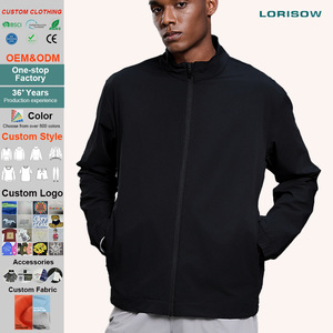 Vestes à manches longues pour hommes de qualité supérieure en gros, col montant tendance avec poignets élastiques, <span class=keywords><strong>manteau</strong></span> de sport - Product Image 1