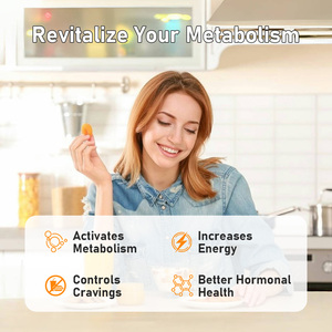 Suplemento para el Control de Peso al por Mayor OEM, Cápsulas Vegetarianas para Aumentar la Energía y Quemar Grasa con Berberina, Cápsulas para el Metabolismo en Adultos - Product Image 3