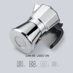 <span class=keywords><strong>Cafetera</strong></span> Espresso Nueva de Acero Inoxidable para Cocina de Inducción, Apta para Todo Tipo de Placas, 6 Tazas, 7.9 Onzas - Product Image 3