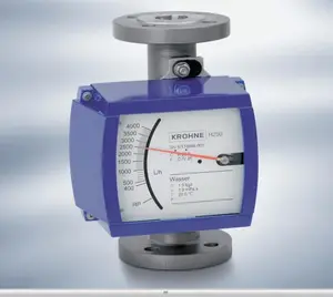 Rotameter pengukur aliran tabung logam, engkol