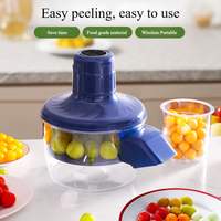 Groothandel Keukenapparatuur Automatische Kleine Fruit Pruimen Knoflook Schilmachine Elektrische Druiven Schiller voor Thuisgebruik
