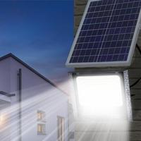 Projecteur Solaire Direct Usine à Détecteur de Mouvement, Alimenté par Énergie Solaire, Corps en ABS, Étanche, Projecteur LED Solaire pour Cour