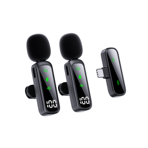 T20 Wireless <strong>Dynamic</strong> <strong>Microphone</strong> <strong>Lavalier</strong> VLOG Live with Omni-directional Pattern and Noise Cancelling Function - Product Image 2