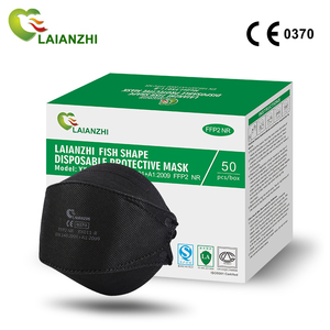 <span class=keywords><strong>FFP2</strong></span> CE forme de poisson sans Valve LAIANZHI <span class=keywords><strong>masque</strong></span> facial YX011-B <span class=keywords><strong>noir</strong></span> <span class=keywords><strong>tissu</strong></span> soufflé fondu <span class=keywords><strong>masque</strong></span> facial de protection jetable 4 plis Anti-poussière - Product Image 2