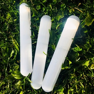 Reiki Crystal Selenite MASSAGE WAND High Quality Gemstone Polished Selenite Wand for Spirit Healing