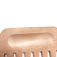 Huile de cheveux naturelle, pour bébé, doré, blanc, maquillage Afro, dents larges, peigne incurvé