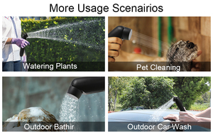 New <b>Portable</b> Rechargeable Outdoor <b>Shower</b> Waterproof Electric <b>Shower</b> Head with Hose for Camping Hiking Beach Travel - Product Image 4