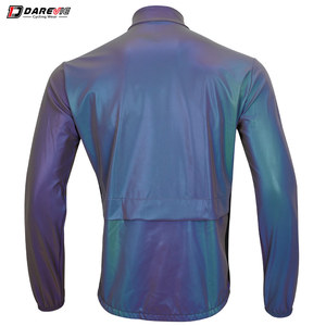 Darevie Night 360 <span class=keywords><strong>arc</strong></span>-<span class=keywords><strong>en</strong></span>-<span class=keywords><strong>ciel</strong></span> réfléchissant <span class=keywords><strong>cyclisme</strong></span> veste femmes hommes coupe-vent imperméable vélo <span class=keywords><strong>maillot</strong></span> - Product Image 4