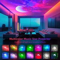 Projecteur de lumière galaxie Astronauta à succès, veilleuse nébuleuse musicale pour décoration de salon, télécommande moderne