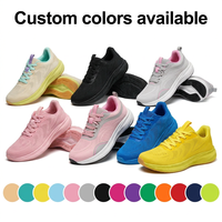 Chaussures de course pour femmes à plaque carbone, respirantes, légères, amortissantes, à bout large, OEM ODM, logo personnalisé, été, faible MOQ 100 paires
