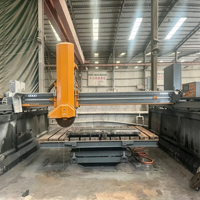 Scie à pont infrarouge CNC d'occasion pour la découpe de pierres, granit, marbre et dalles de pierres tombales