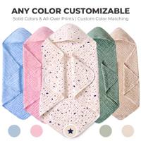 Couverture d'emmaillotage personnalisée pour bébé, 100% coton mousseline, emmailloteuse douce et respirante pour nouveau-né, OEM ODM en gros