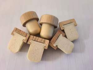 TIANLEICORK Bouchons de bouteille de vin droits, bouchons synthétiques, bouchons en bois pour sceller les bouteilles de bière et de vin, couvercles, bouchons, fermetures - Product Image 3