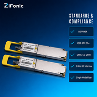 Module émetteur-récepteur optique OSFP DR4 400G 1310nm monomode MPO 500m 400 Gbit/s pour l'interconnexion des centres de données