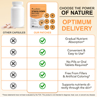 Patch Acentiallabs Patchs d'équilibre émotionnel privé avec complexe de vitamine B Patchs anti-stress biodégradables de couche supérieure