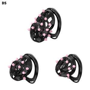 Jaula de Castidad Masculina con Puntos de Masaje de Silicona, Ligera, Impresa en 3D, 6 Tamaños de Anillos, Dispositivos de Jaula para Pene, Juguetes Sexuales para Adultos - Product Image 2