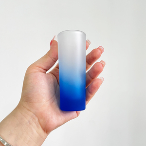 En gros 2.5oz 3oz gradient givré Verres <span class=keywords><strong>à</strong></span> Liqueur pour Vodka, Esprits, Liqueur ombre verres <span class=keywords><strong>à</strong></span> liqueur pour sublimation et personnalisation - Product Image 2