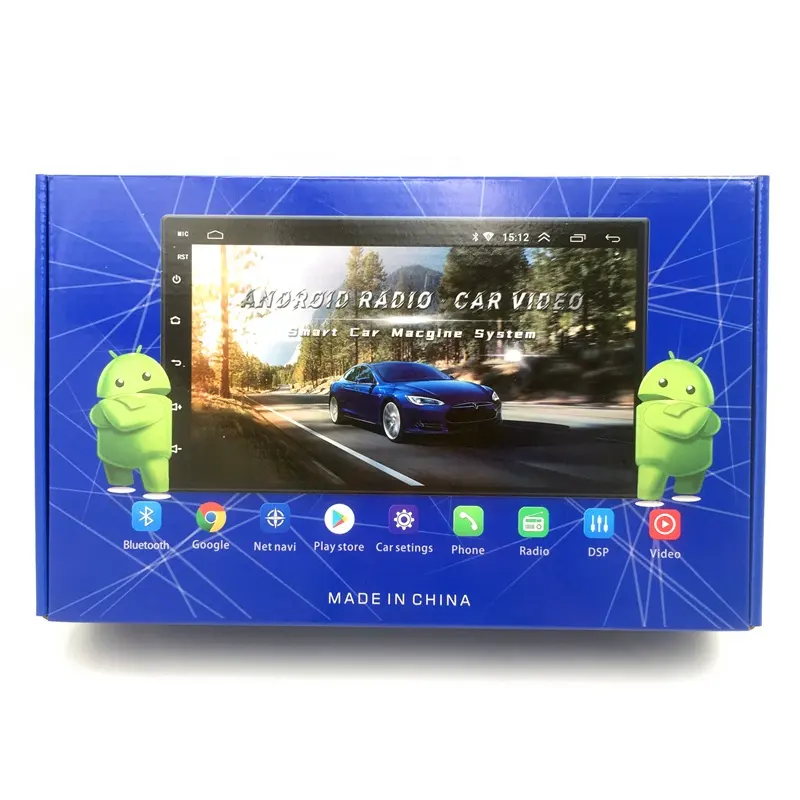 Reproductor multimedia para coche, radio estéreo con función Panorámica, Android, 4 entradas HD, Cámara 2 + 32G, 8 núcleos, 360 GHz, efectos de sonido fonelink, 2,0