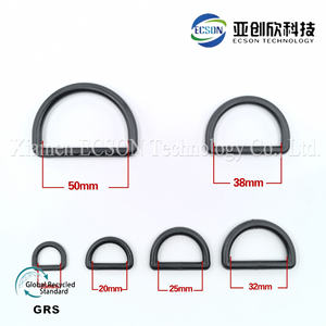 Fourniture ponctuelle de boucle en plastique en forme de D ligne boucle de réglage de la police demi-cercle boucle de suspension solide à cinq angles creux - Product Image 6