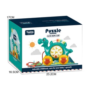 Phim Hoạt Hình Động Vật Toddler Đẩy Cùng Đồ Chơi Với Chuỗi Kéo Giáo Dục Đi Bộ Và Trượt Học Tập Làm Bằng Nhựa Bền - Product Image 3