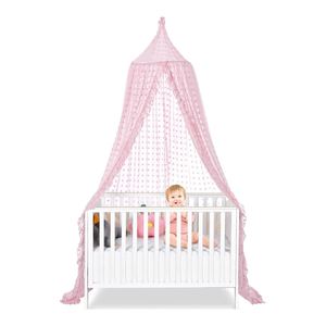 Décoration Fantaisie en Polyester Rose pour Filles, Idéale pour Berceaux, Ciel de Lit et Rideaux - Product Image 1