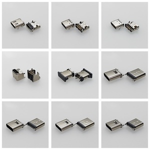 Composants électroniques ZJI – Connecteur de prise USB-C USB Type-C USB 2.0 24P (16+8 factices) à positionnement en surface, angle droit - Product Image 3