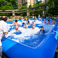 Piscine gonflable 4x5m en PVC, grande piscine extérieure pour enfants et adultes, pour le jardin, les jeux aquatiques en famille, utilisation commerciale
