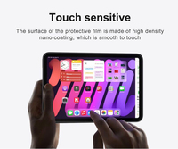 Protecteur d'écran en verre trempé anti-rayures 9H Nano en verre flexible haute définition avec fibre de verre pour iPad