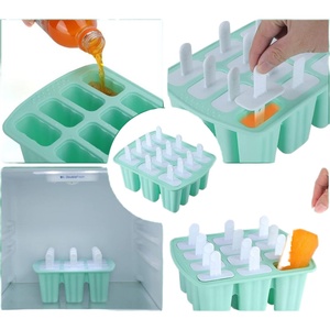Wholesale Food Safe 4/6/10/12 Cavity Ice <b>Cream</b> Mold Silicone Popsicle <b>Maker</b> Mold Ice Tray Mold Reusable - Product Image 4