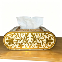 Boîte à mouchoirs en bois sculpté rétro de style européen, porte-serviettes de luxe réutilisable, décoration artisanale pour la maison et la chambre, personnalisable